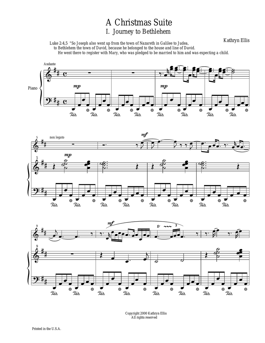 I. Journey to Bethlehem Woodwind Duet scores gallery preview page 1