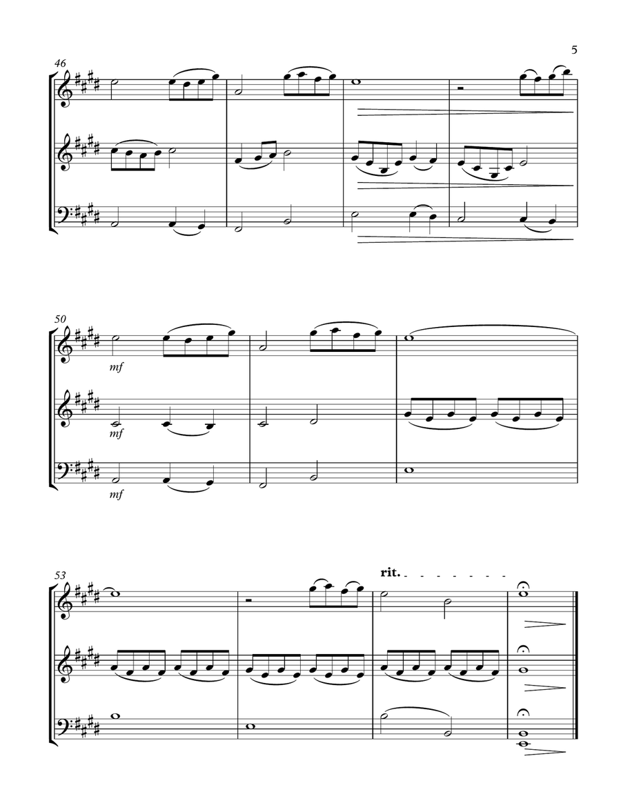 Beauty And The Beast String Trio scores gallery preview page 5