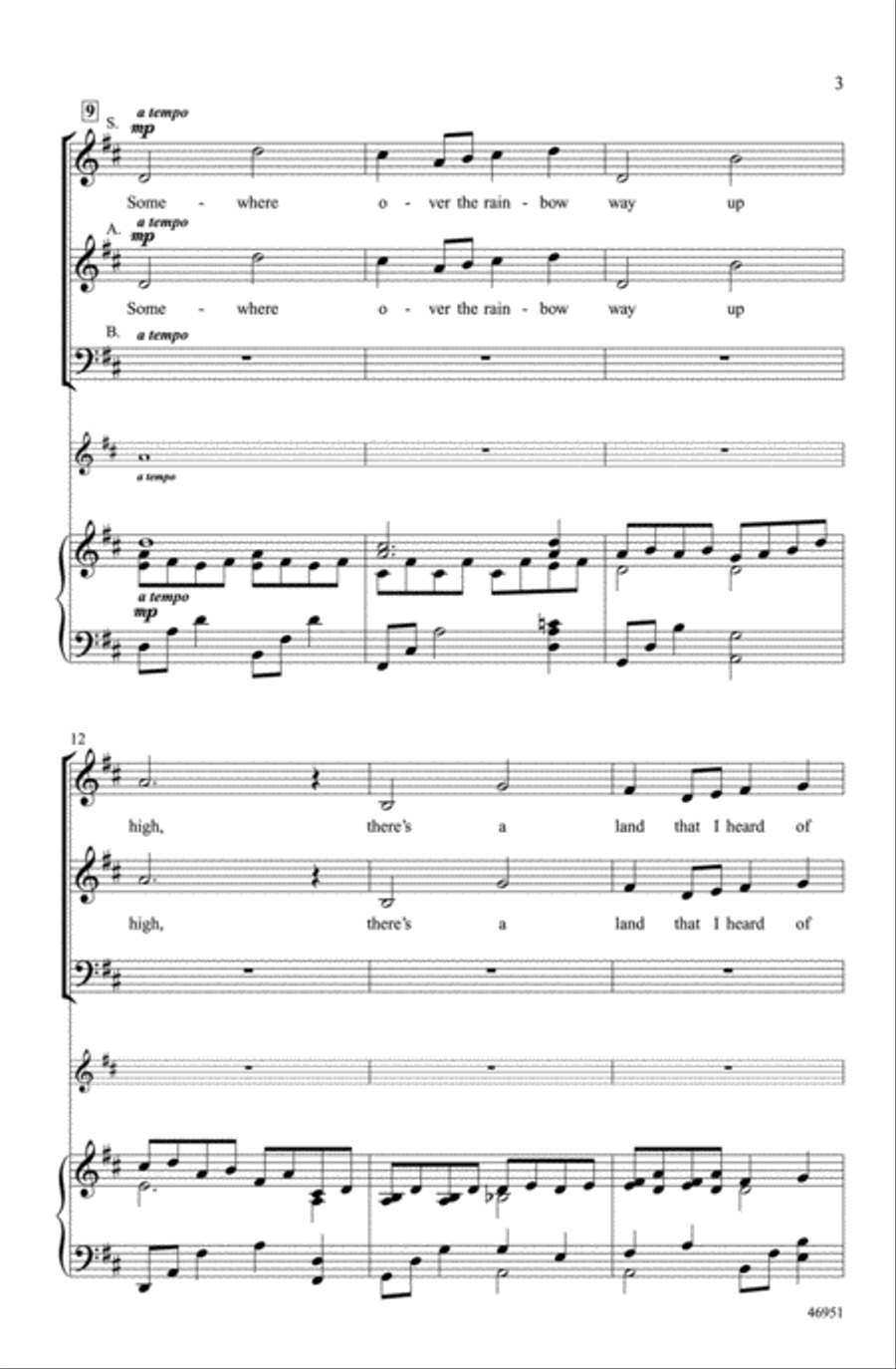 Over the Rainbow Choir scores gallery preview page 2