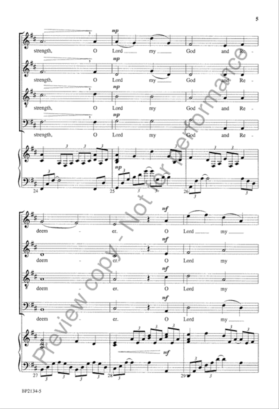 The Meditations of My Heart 4-Part scores gallery preview page 6