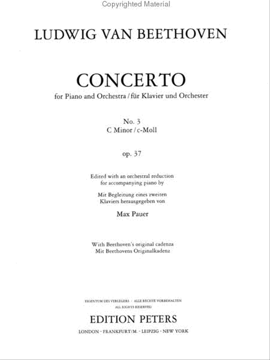 Piano Concerto No. 3 Piano Concerto No. 3 Piano Solo scores gallery preview page 2