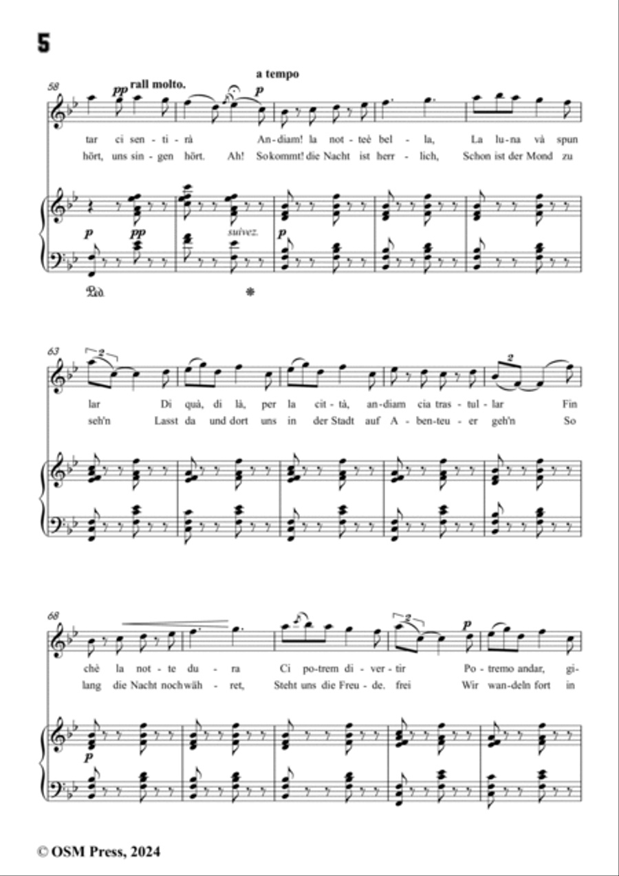 Paladilhe-Mandolinata( Souvenir de Rome),in B flat Major Voice scores gallery preview page 6
