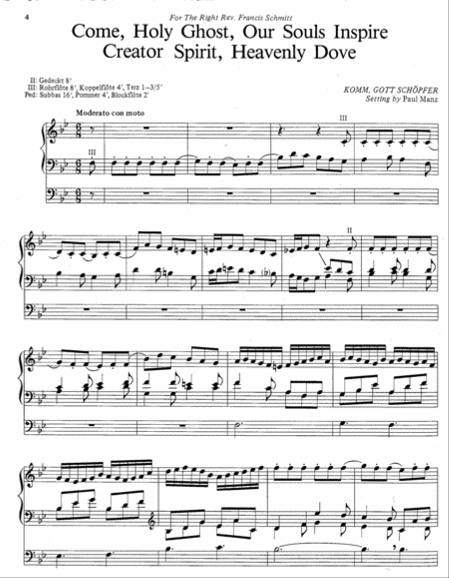 Improvisations for Pentecost and Trinity Sunday Organ scores gallery preview page 3