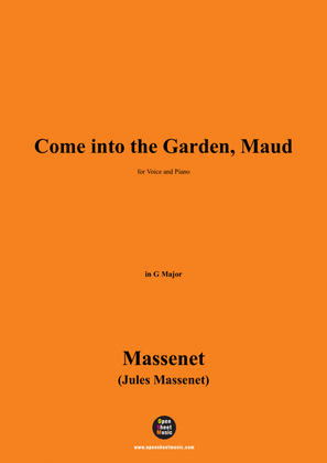 Book cover for Massenet-Come into the Garden,Maud,in G Major