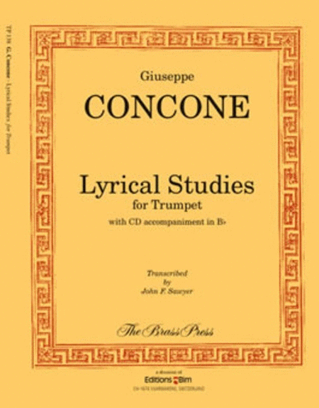 Concone - Lyrical Studies For Trumpet Book/CD