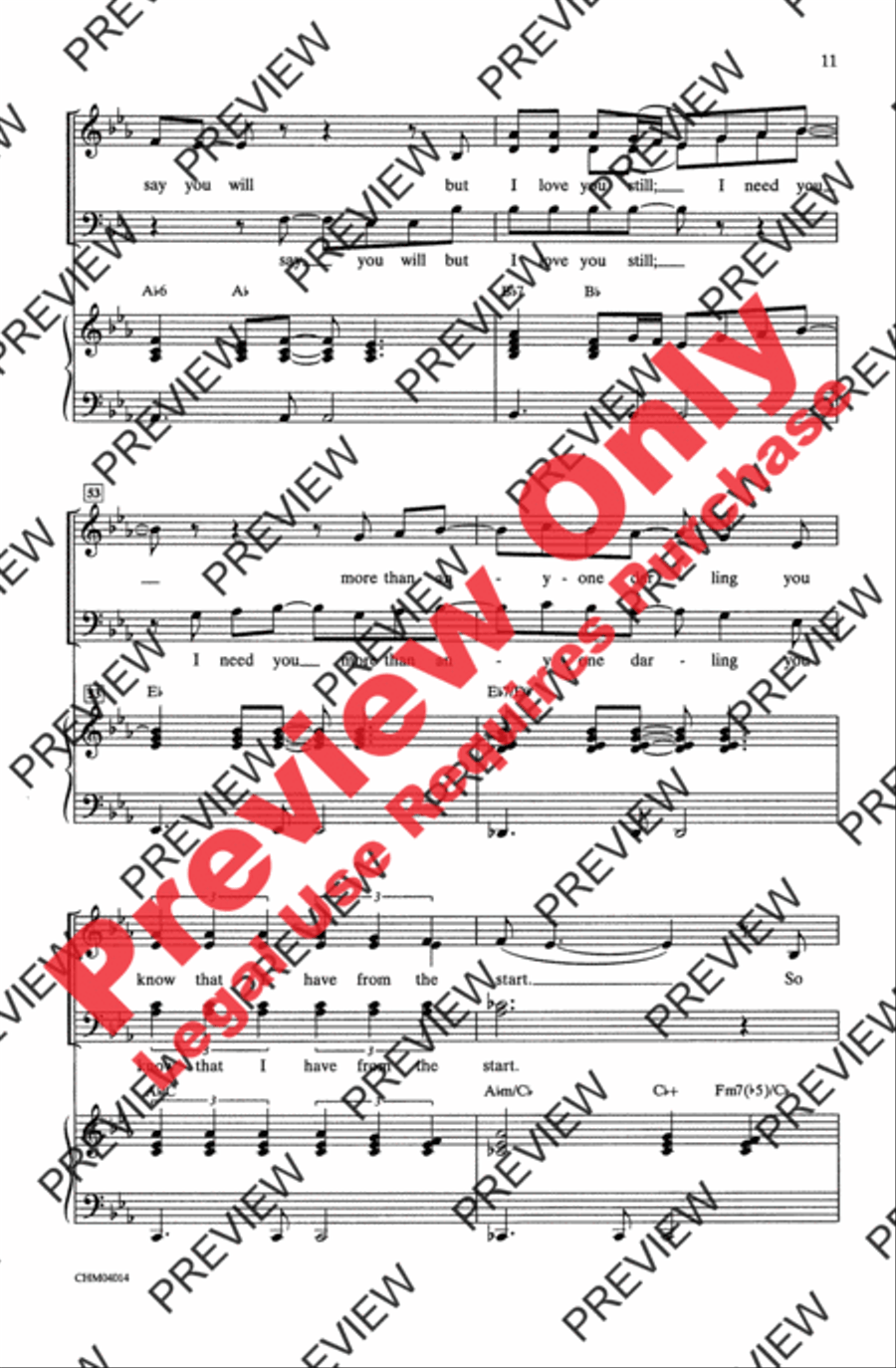Build Me Up Buttercup 4-Part scores gallery preview page 10