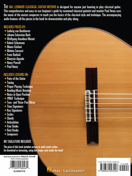 The Hal Leonard Classical Guitar Method image number null