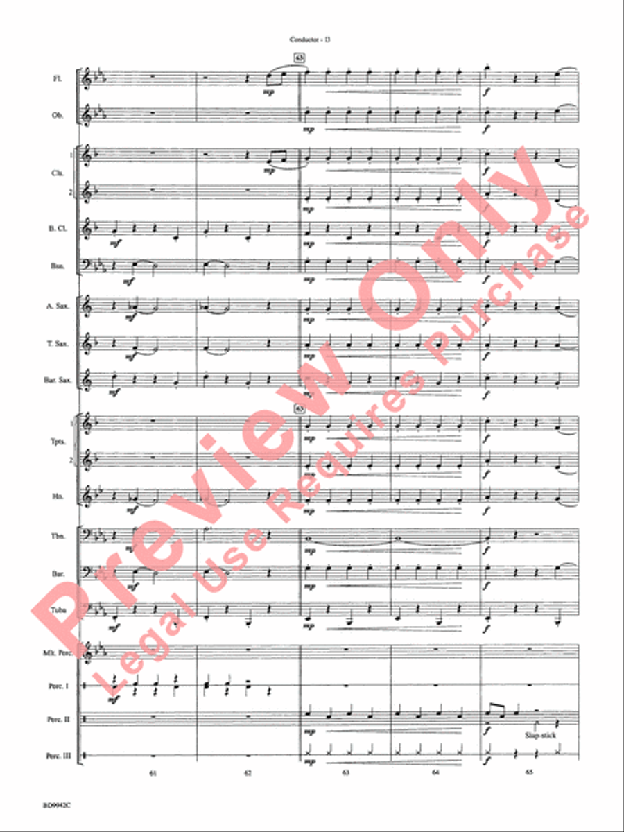 Sleigh Ride Sleigh Ride Concert Band scores gallery preview page 16