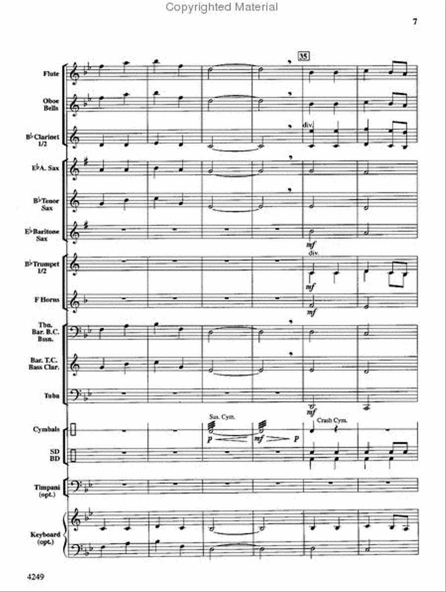 Peanuts & Peanut Butter Concert Band scores gallery preview page 7