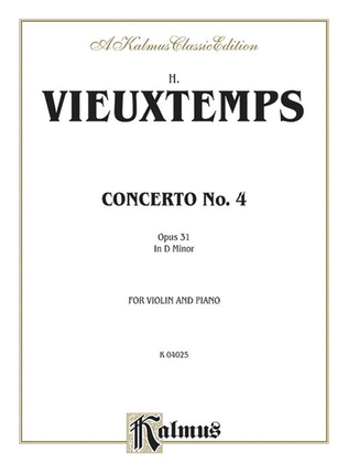 Book cover for Violin Concerto No. 4, Op. 31