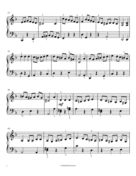 'Basse-Danse' from Capriol Suite - Warlock (Easy Piano) image number null