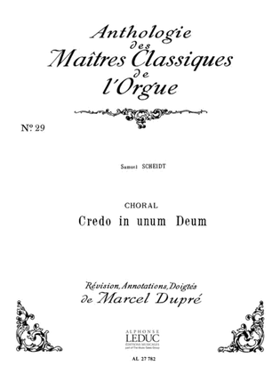 Credo In Unum Deum (maitres Classiques No.29) (organ)