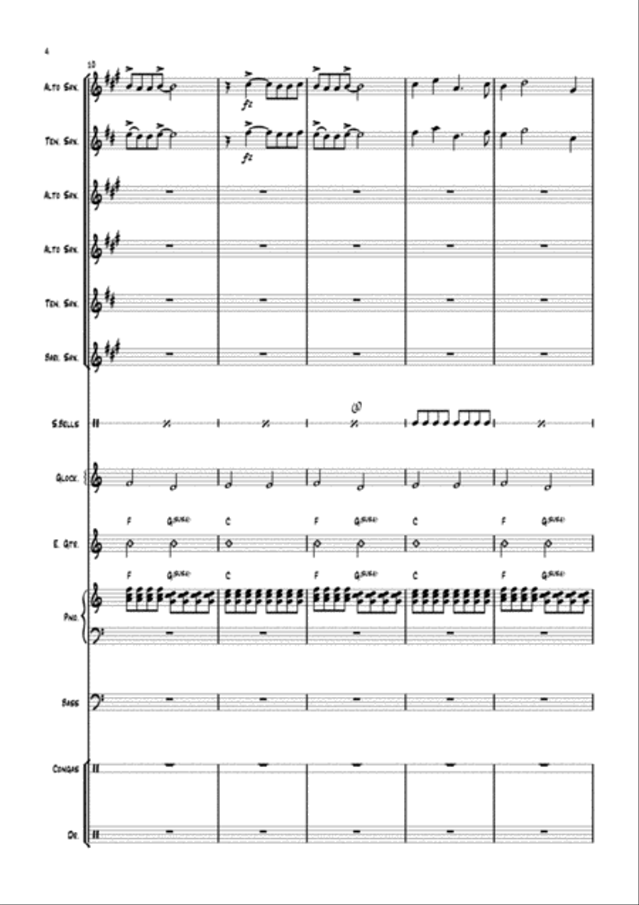 Santa Claus Is Comin' To Town Woodwind Quintet scores gallery preview page 4
