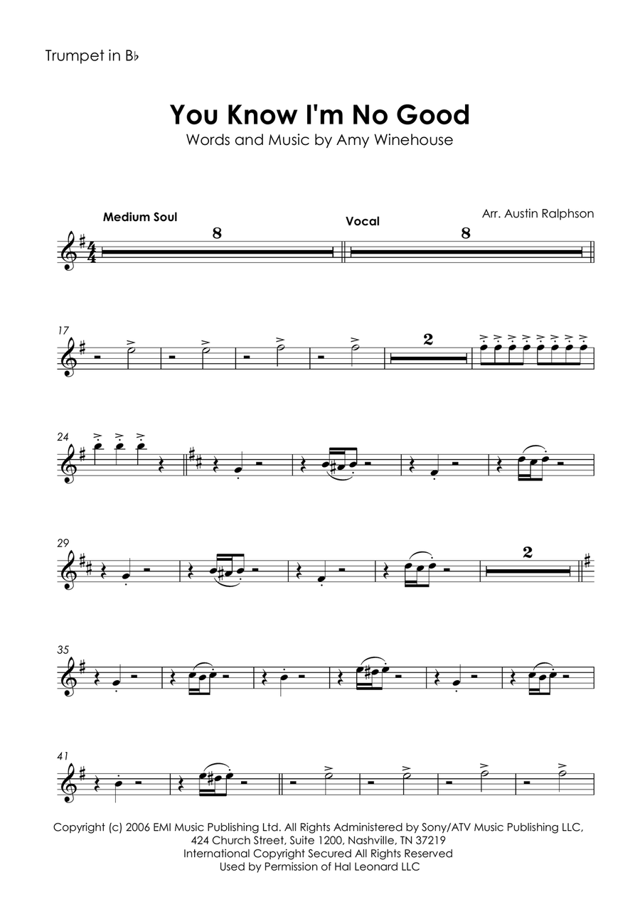 You Know I'm No Good Tenor Saxophone scores gallery preview page 3