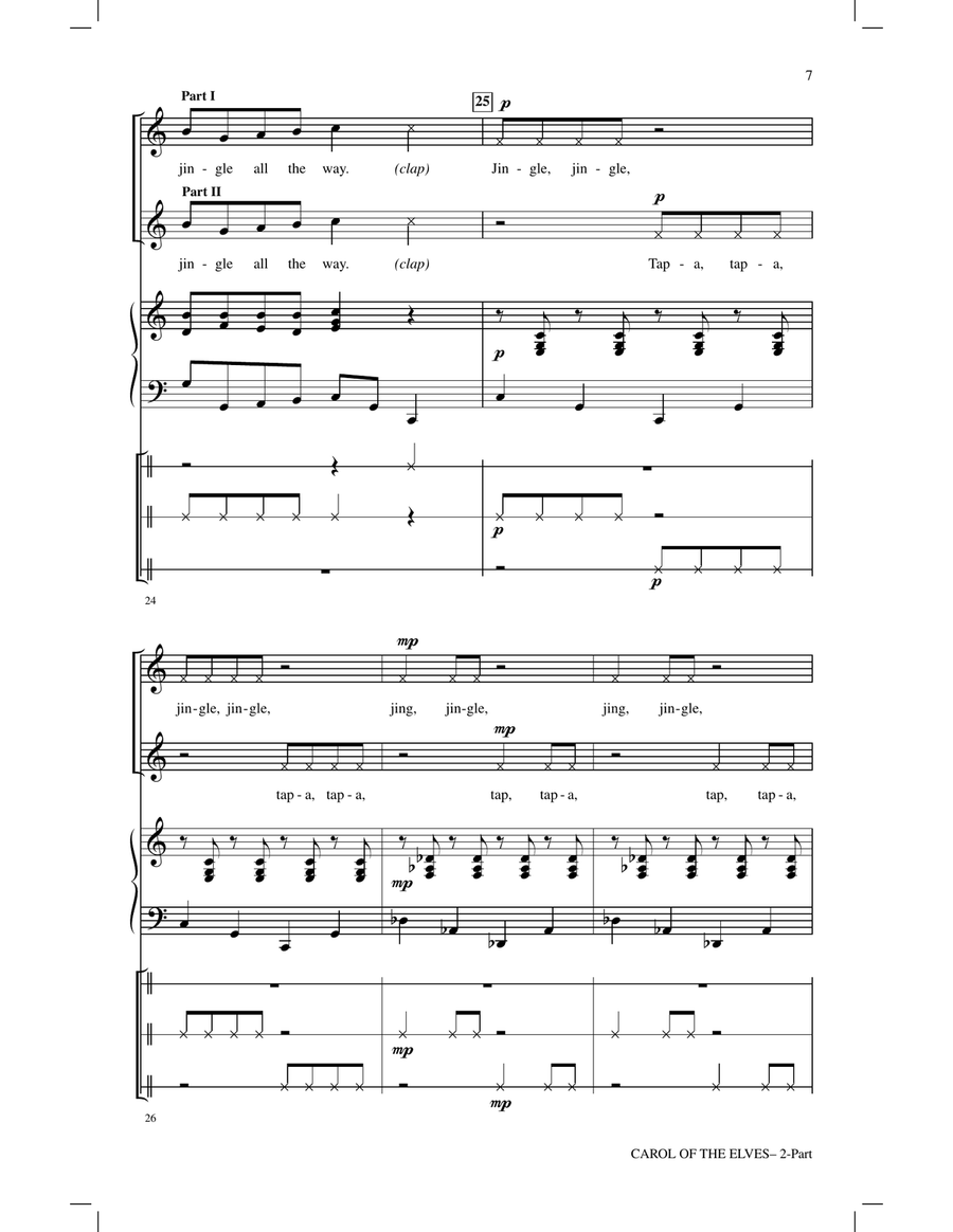Carol Of The Elves Carol Of The Elves 2-Part scores gallery preview page 6