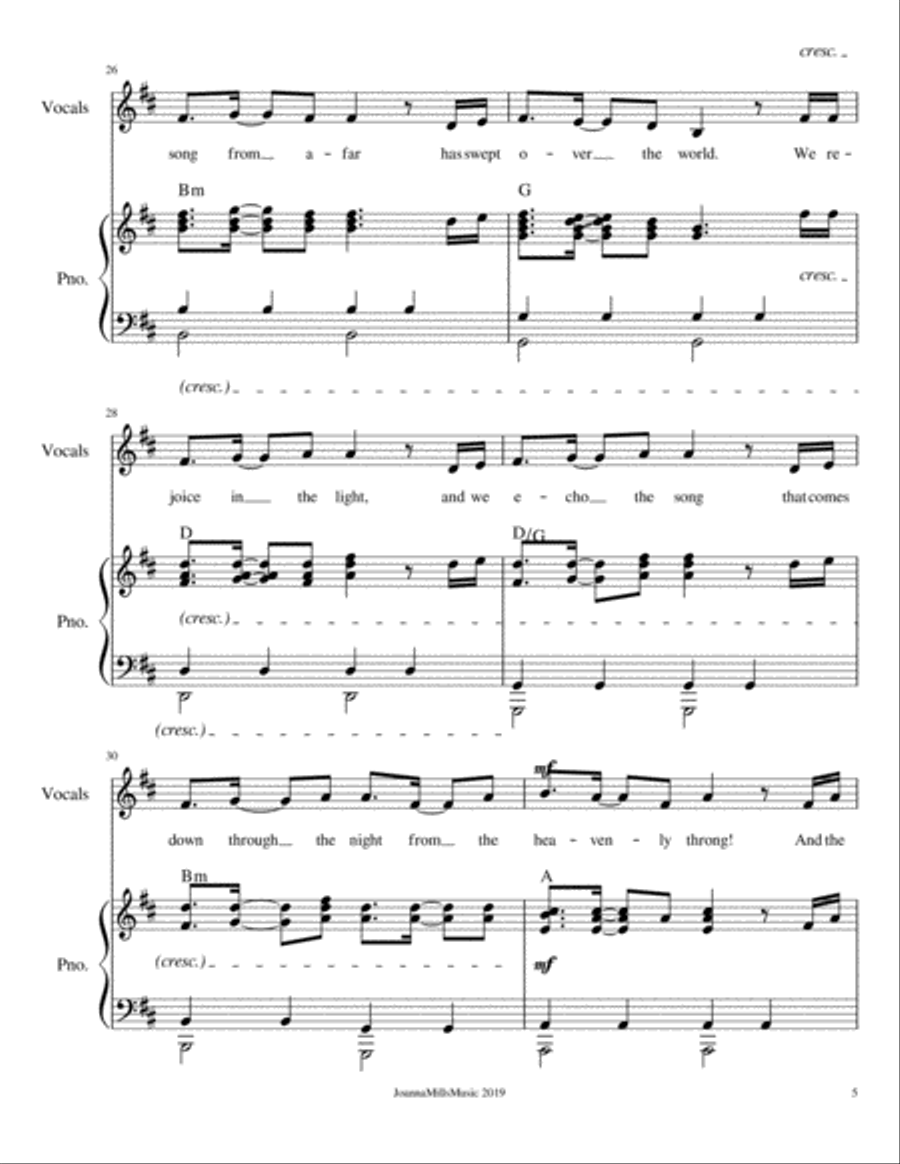 The Manger of Bethlehem (For Unison Choir) Unison Choir scores gallery preview page 6