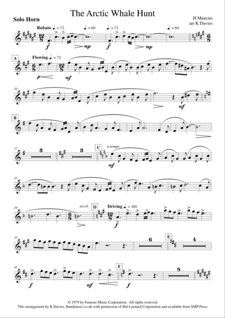 Arctic Whale Hunt from THE WHITE DAWN Brass Ensemble scores gallery preview page 5