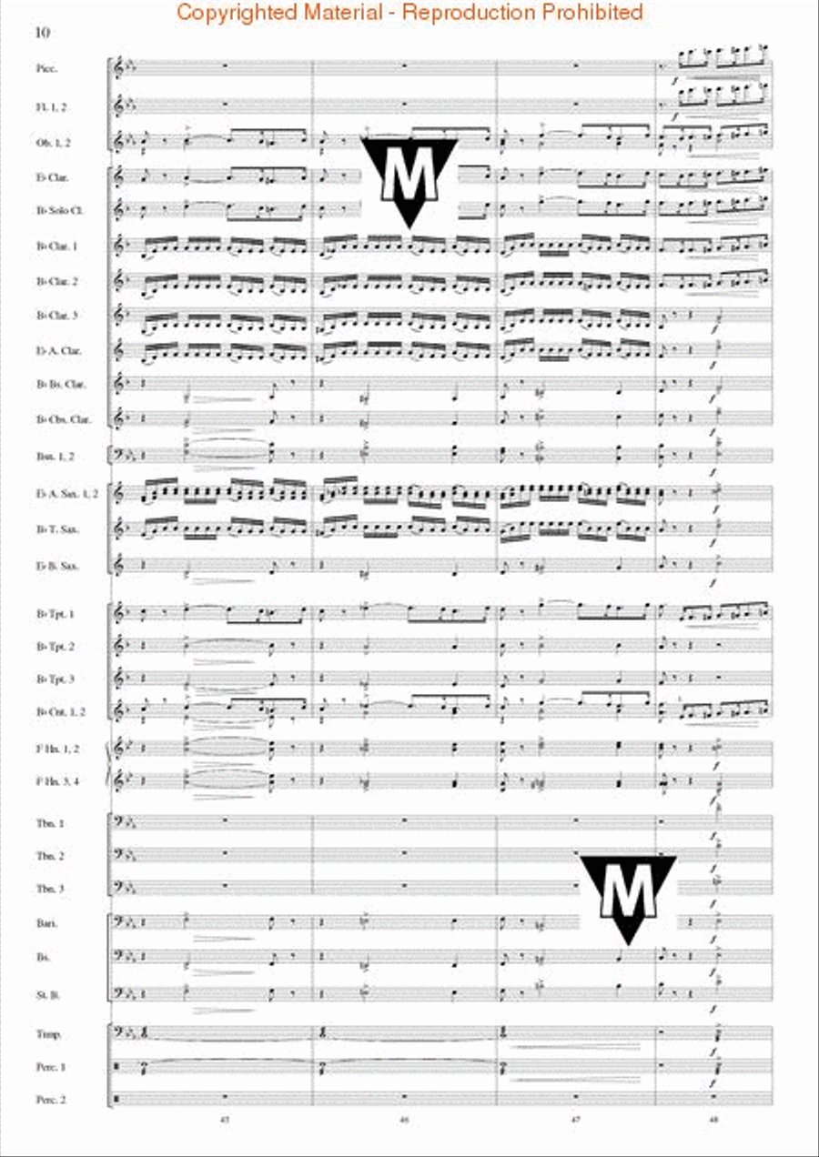 Triumphal March (from Aida) Concert Band scores gallery preview page 11