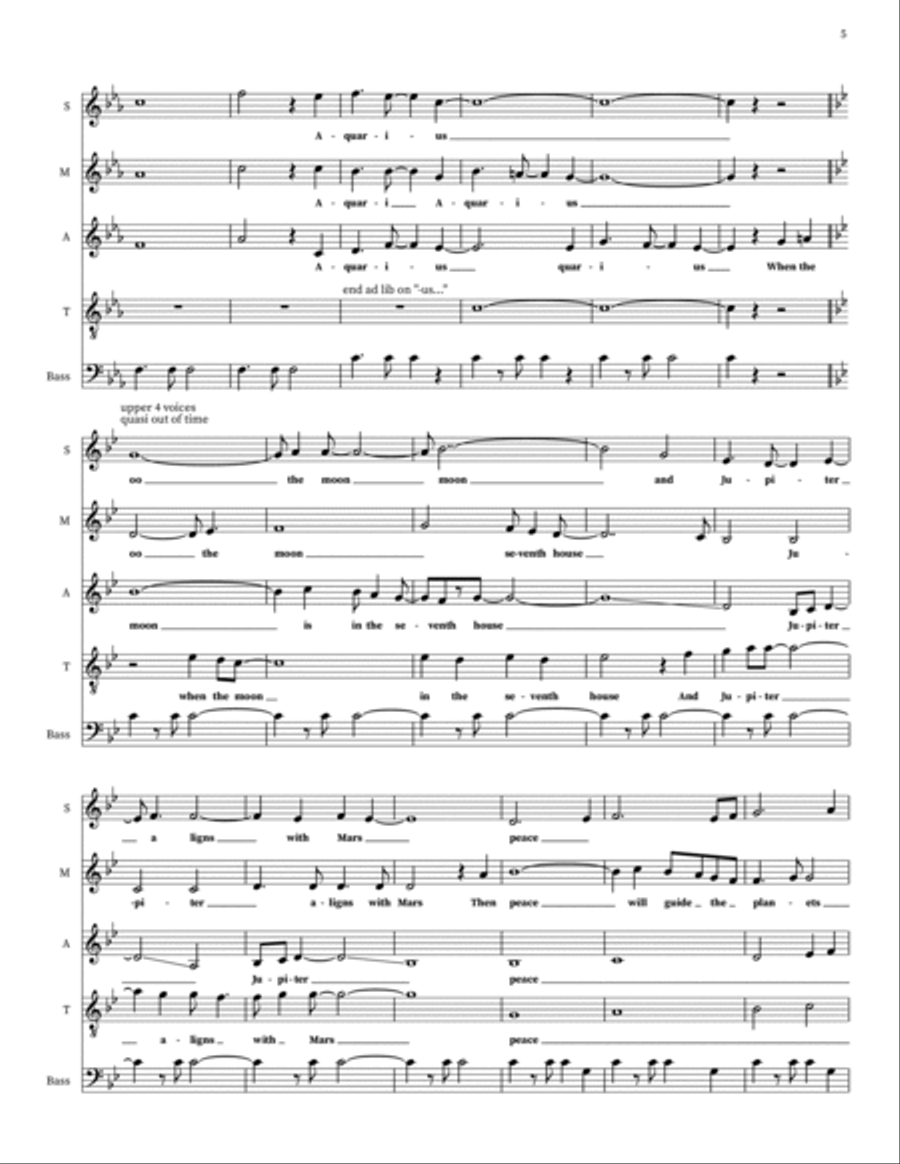 Aquarius Choir scores gallery preview page 5
