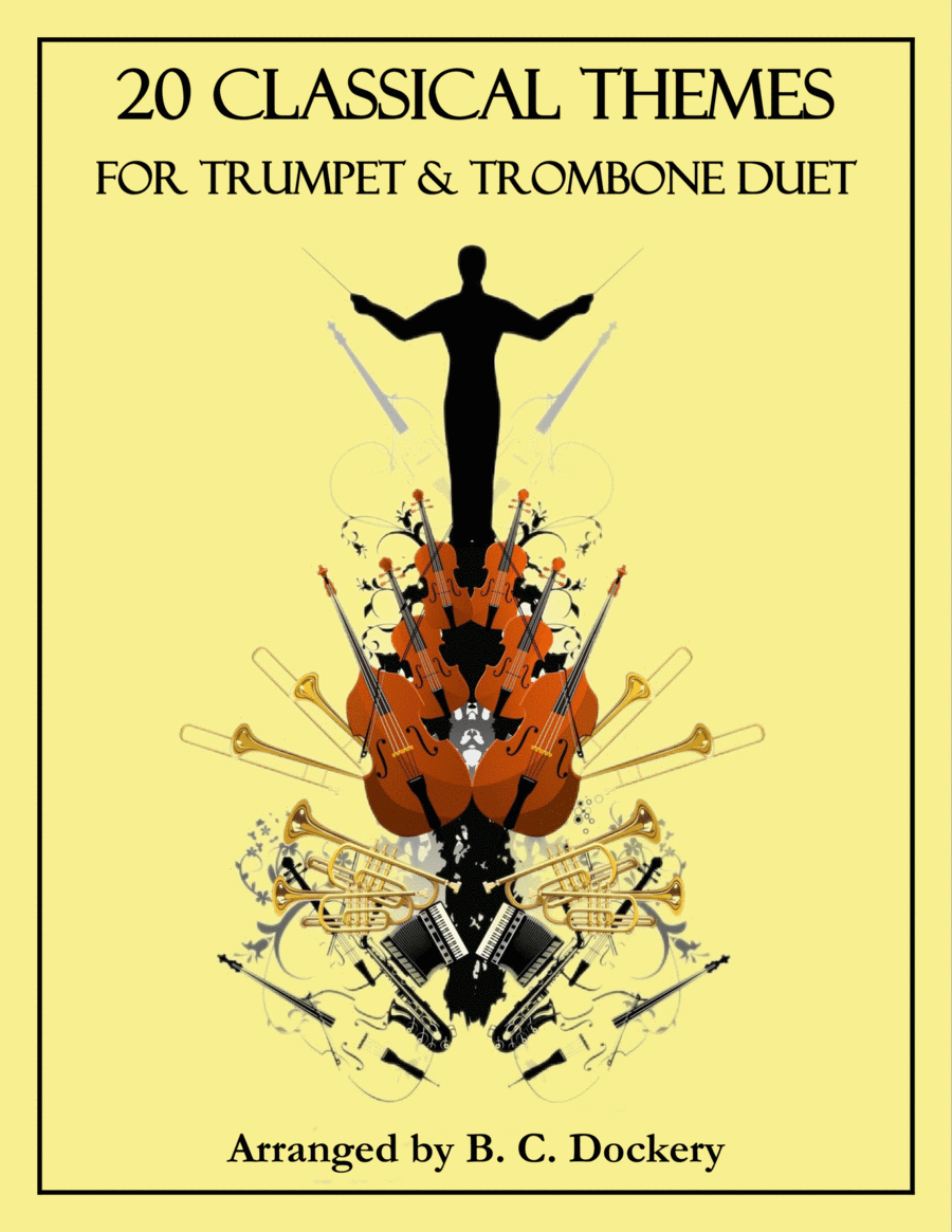 20 Classical Themes for Trumpet and Trombone Duet Brass Duet scores gallery preview page 1