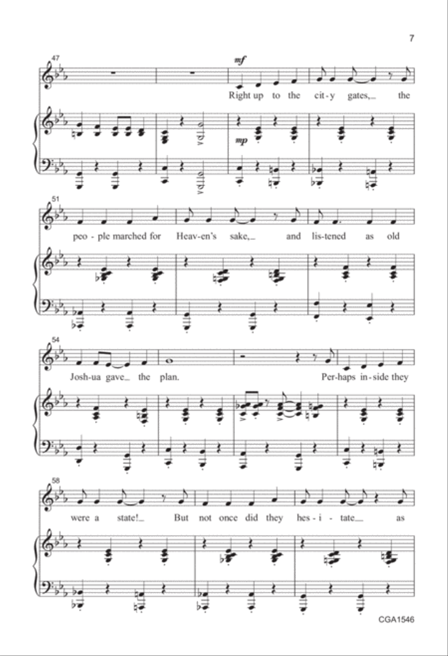 Joshua! Joshua! 2-Part scores gallery preview page 7