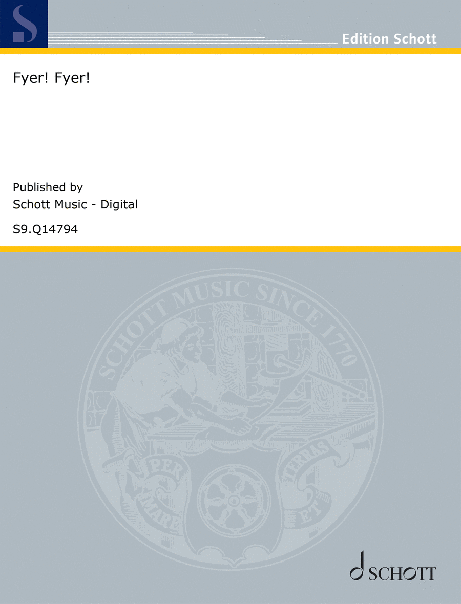Fyer! Fyer! Fyer! Fyer! SSATB scores gallery preview page 1