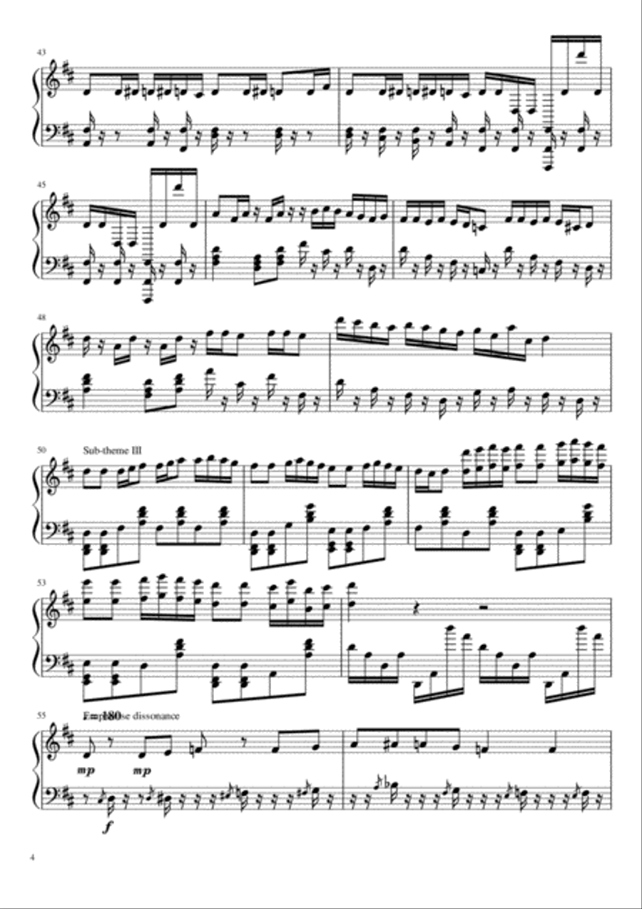 MEP Project (A grade) 1st submission -- Learn how to be creative when composing Piano Solo scores gallery preview page 4