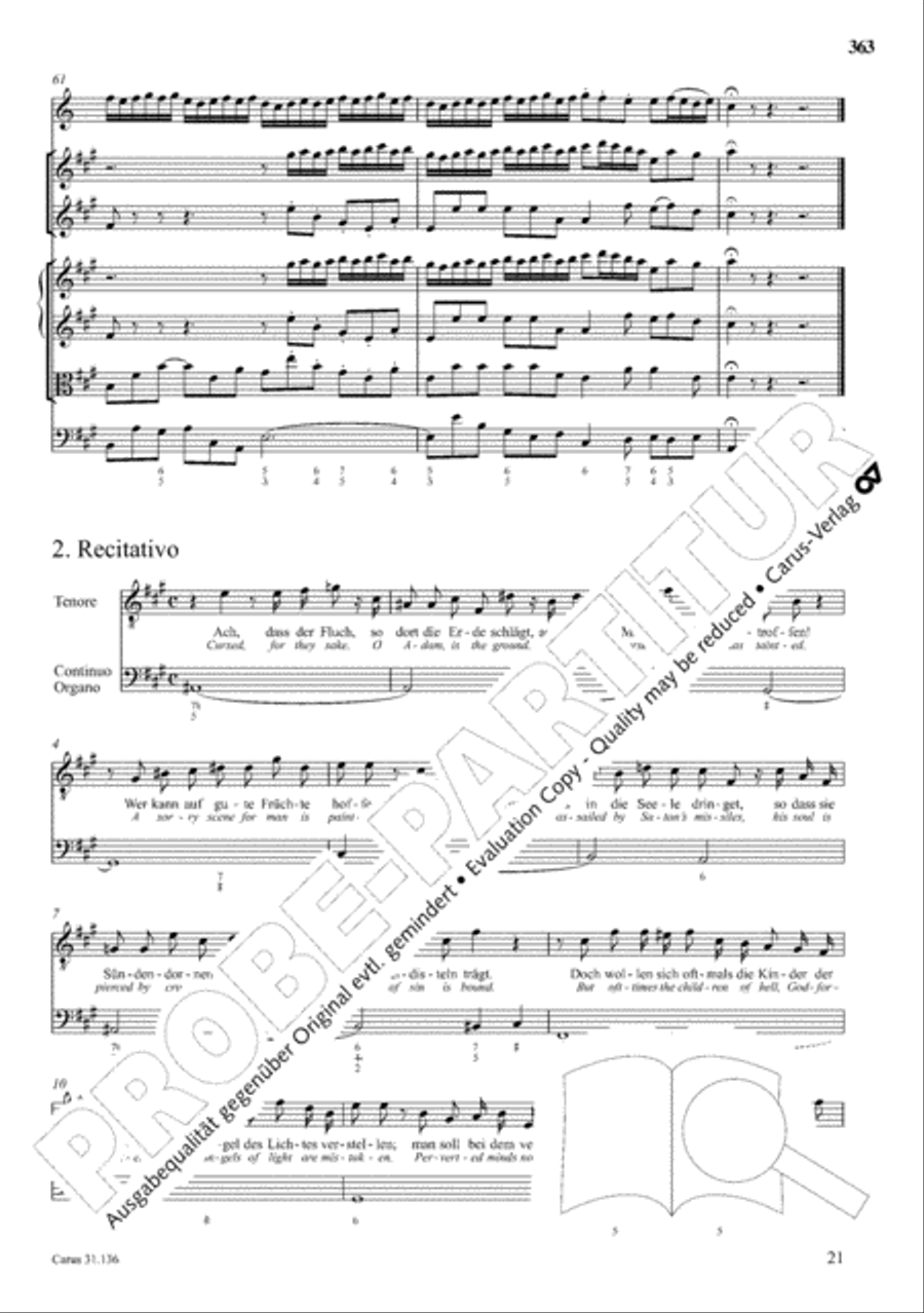 The Complete Sacred Vocal Works (Das geistliche Vokalwerk) Voice scores gallery preview page 364