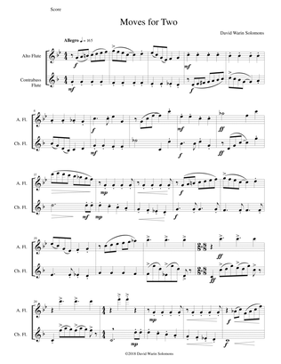 Moves for Two for alto flute and contrabass flute