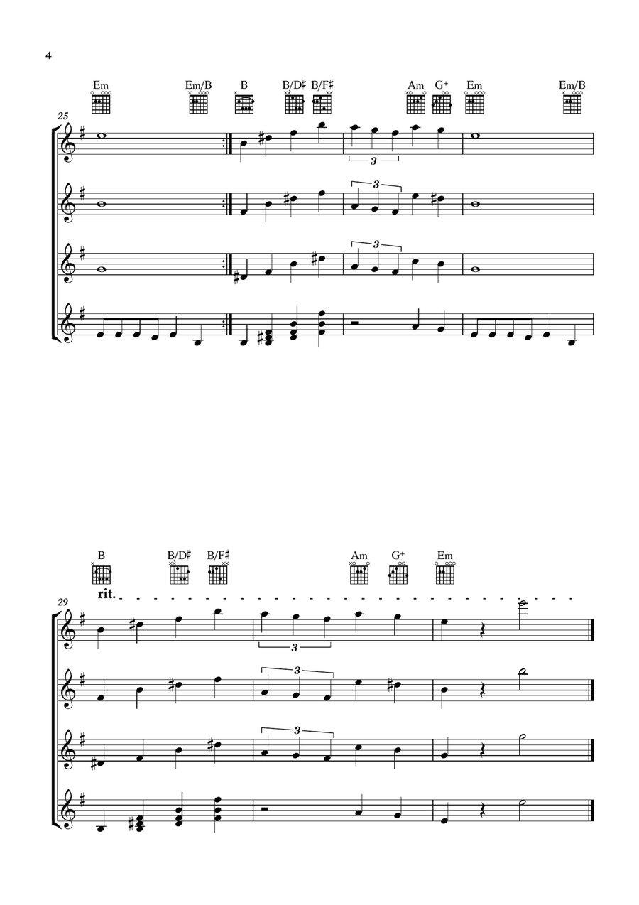 Theme From Spider Man Guitar Ensemble scores gallery preview page 4