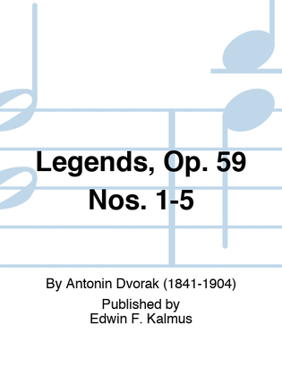 Book cover for Legends, Op. 59 Nos. 1-5