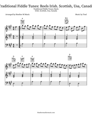 Traditional Fiddle Tunes: Reels Irish. Scottish, Usa, Canada