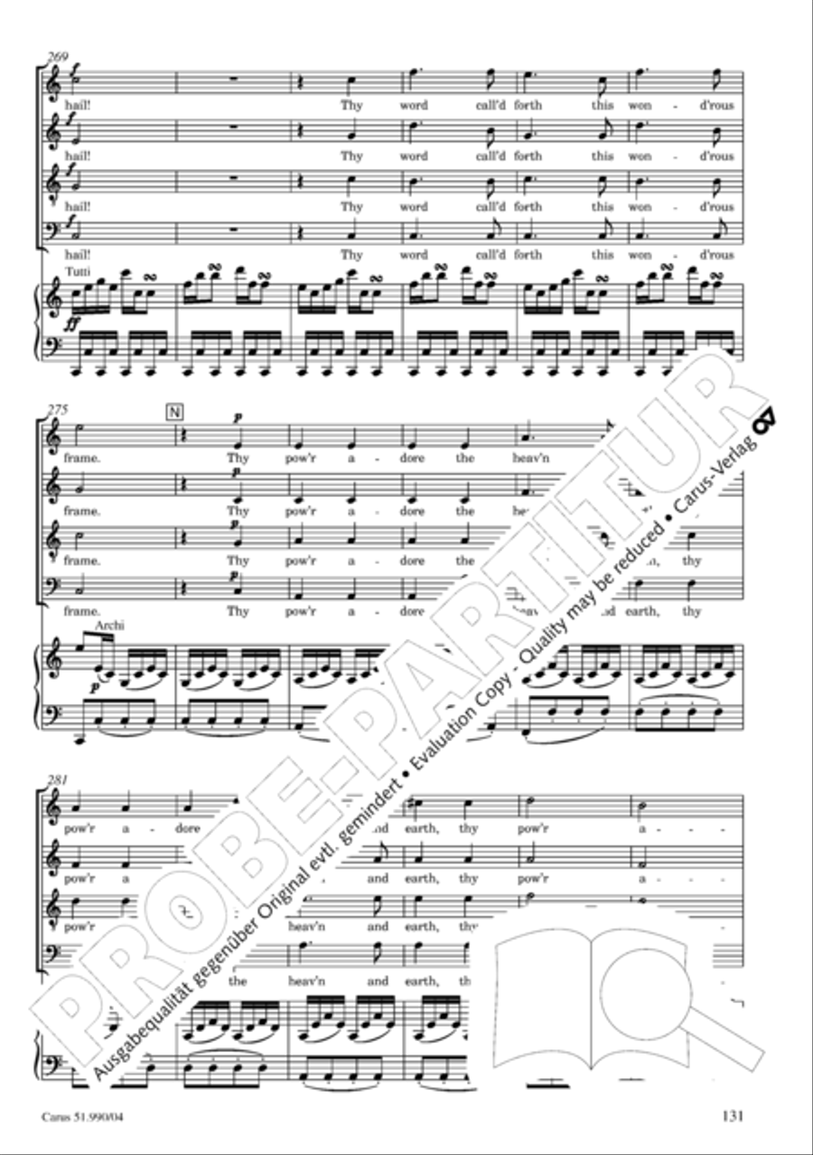 The Creation 4-Part scores gallery preview page 132