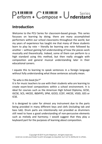 Rhythm: Simple & Compound Time educational pack - Perform Compose Understand PCU Series image number null