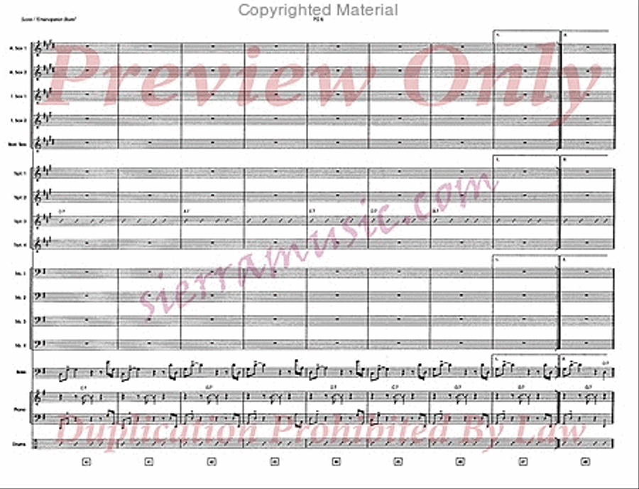 Emancipation Blues Emancipation Blues Big Band scores gallery preview page 7