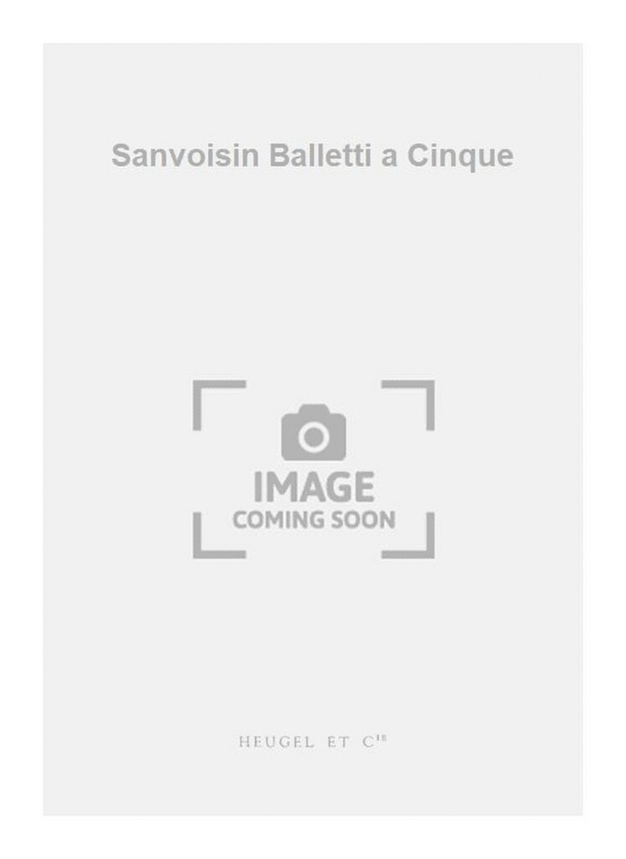 Sanvoisin Balletti a Cinque Bass Voice scores gallery preview page 1
