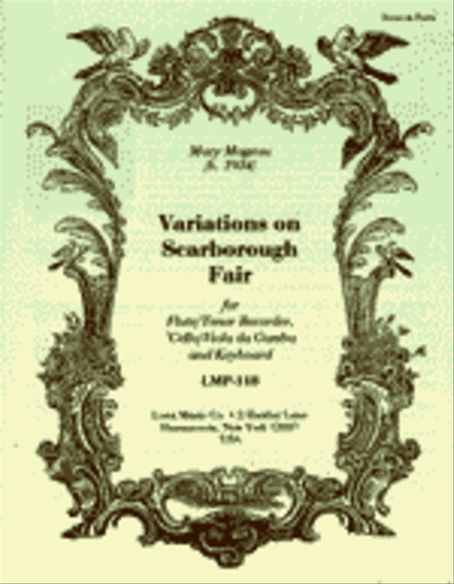 Variations on Scarborough Fair Flute scores gallery preview page 1