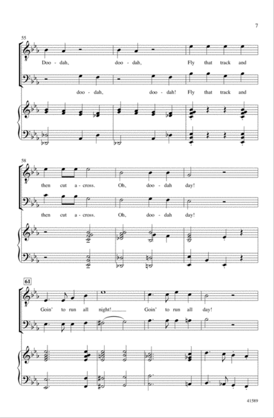 Camptown Races Camptown Races Choir scores gallery preview page 6
