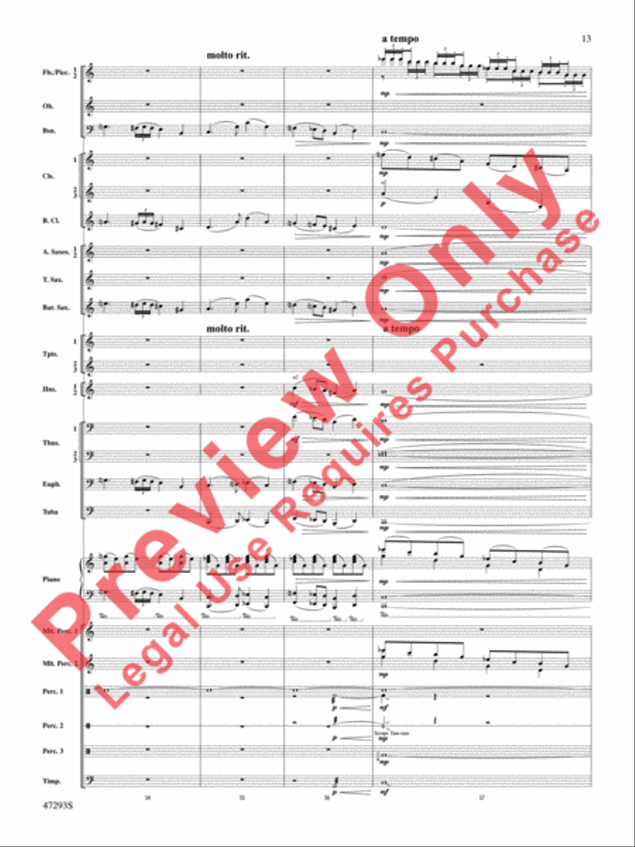 Phantasmagoria Concert Band scores gallery preview page 14