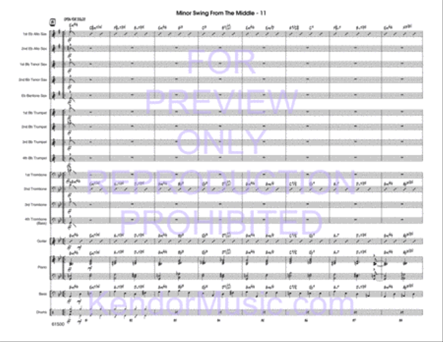 Minor Swing From The Middle Jazz Ensemble scores gallery preview page 12