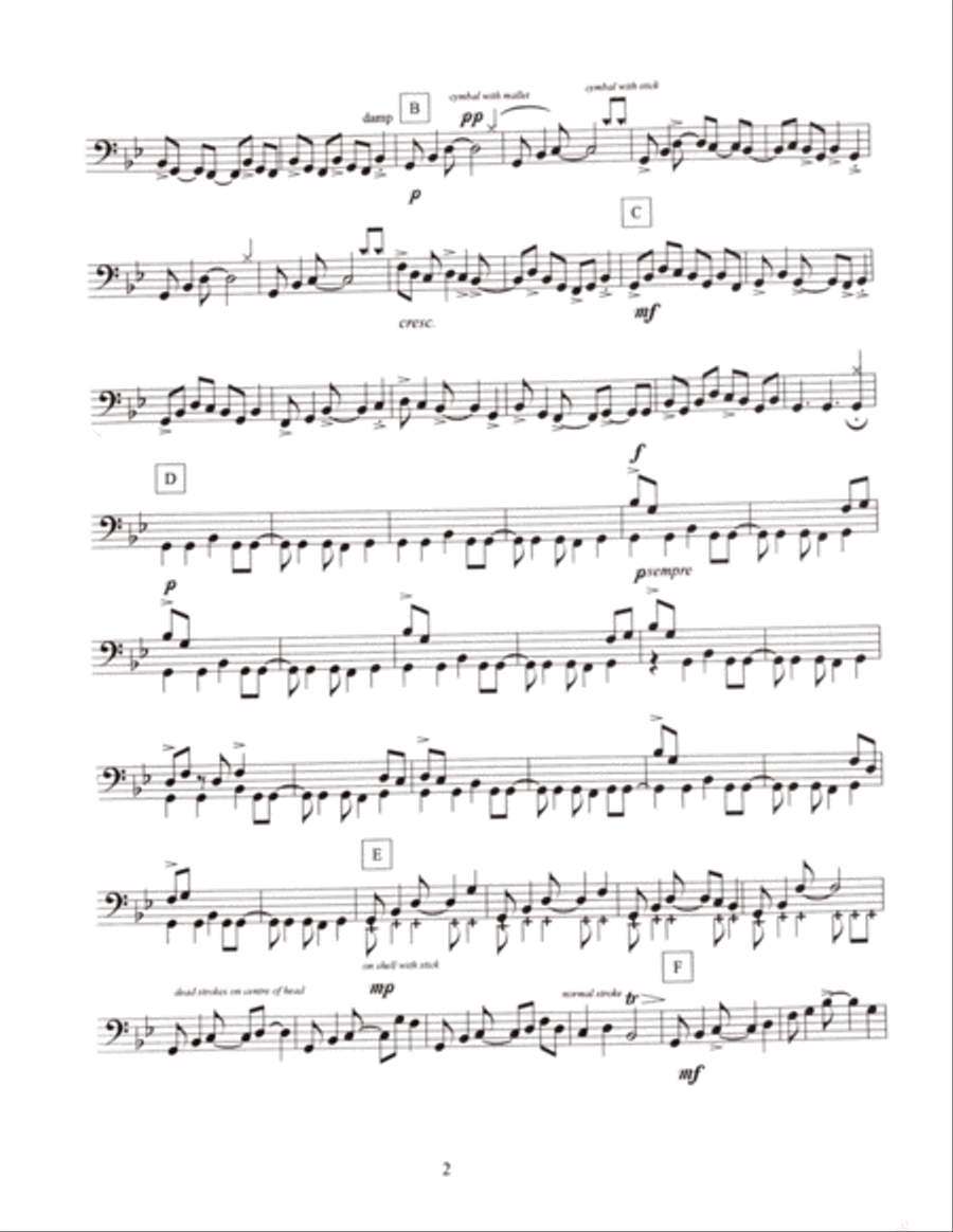 Timp Blues Percussion scores gallery preview page 2