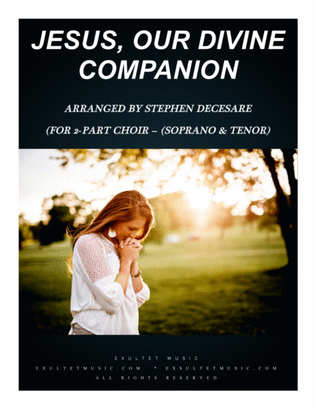Book cover for Jesus, Our Divine Companion (for 2-part choir - (Soprano & Tenor)