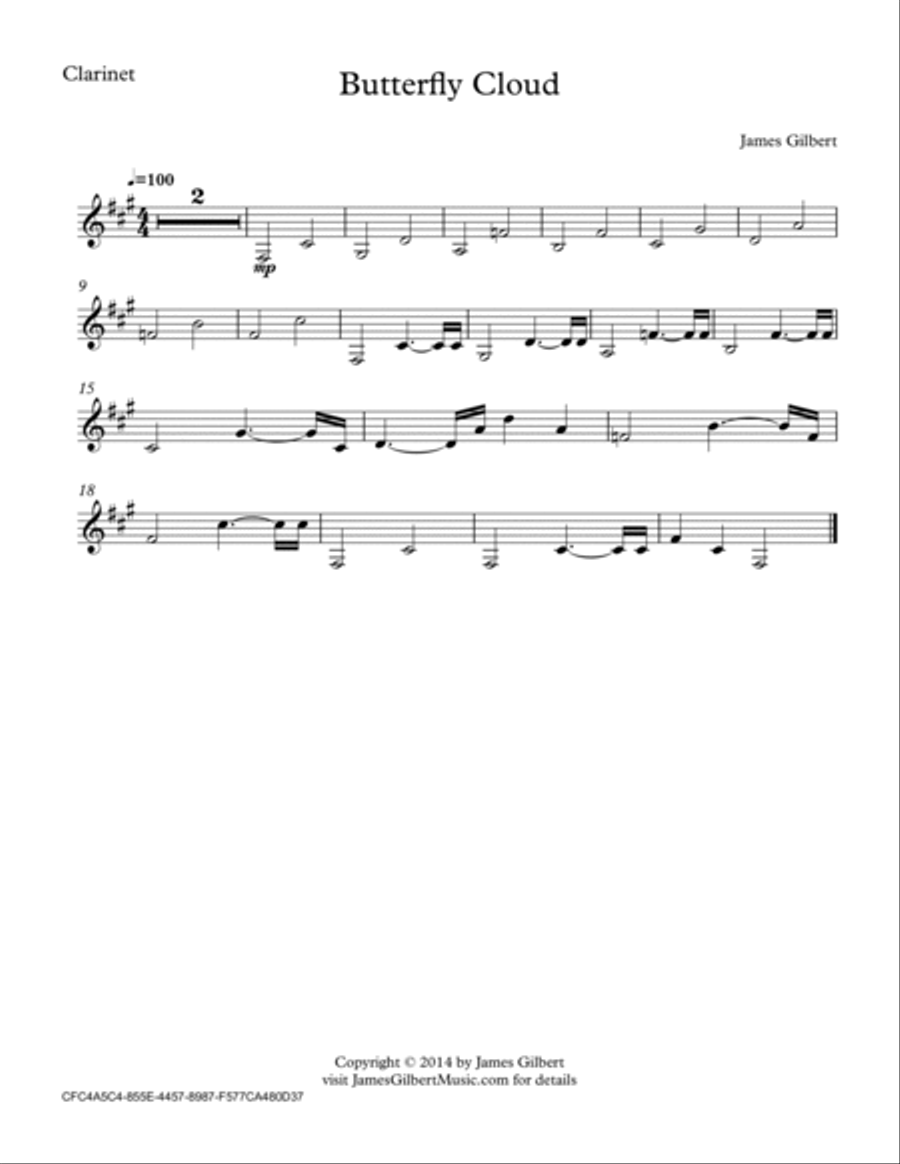 Butterfly Cloud Butterfly Cloud Small Ensemble scores gallery preview page 5