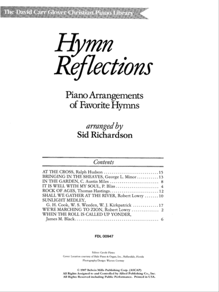Hymn Reflections Hymn Reflections Piano Method scores gallery preview page 2