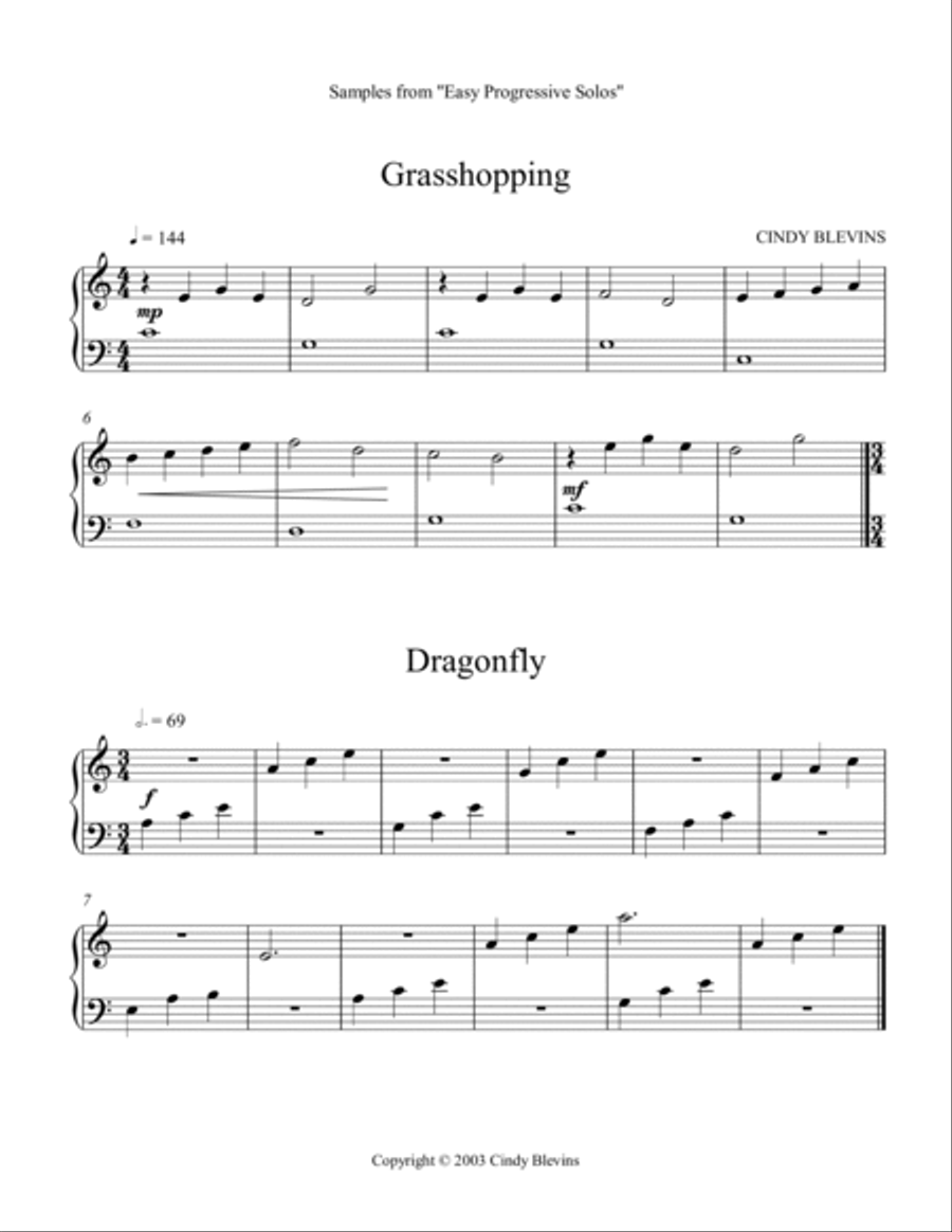 Easy Progressive Solos, 28 original solos for Harp Harp scores gallery preview page 2