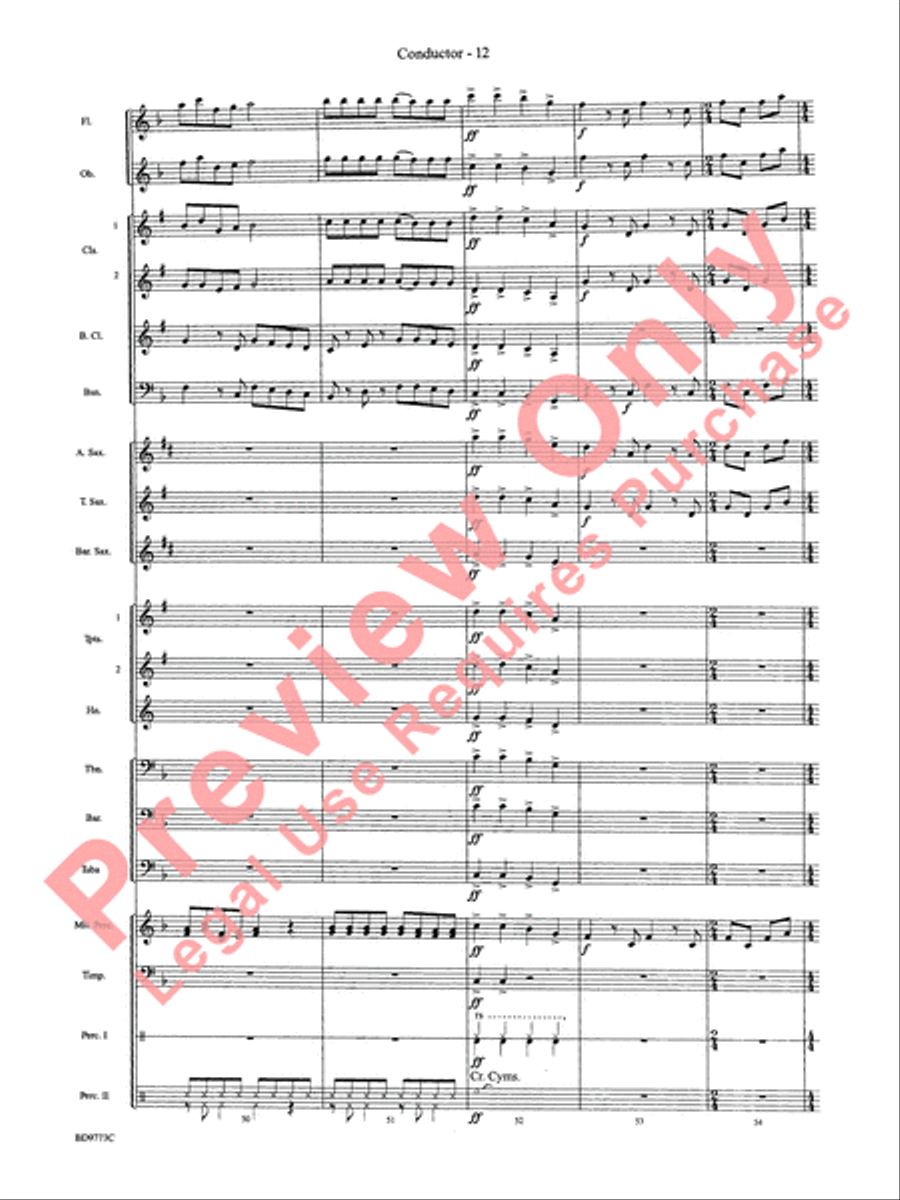 Eine Kleine Christmas Concert Band scores gallery preview page 14