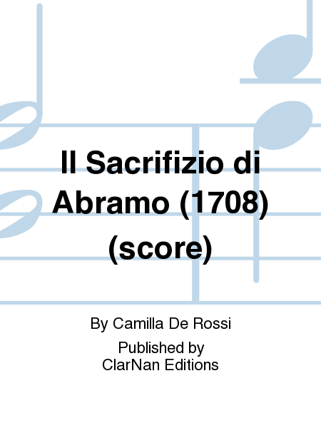 Il Sacrifizio di Abramo (1708) (score)