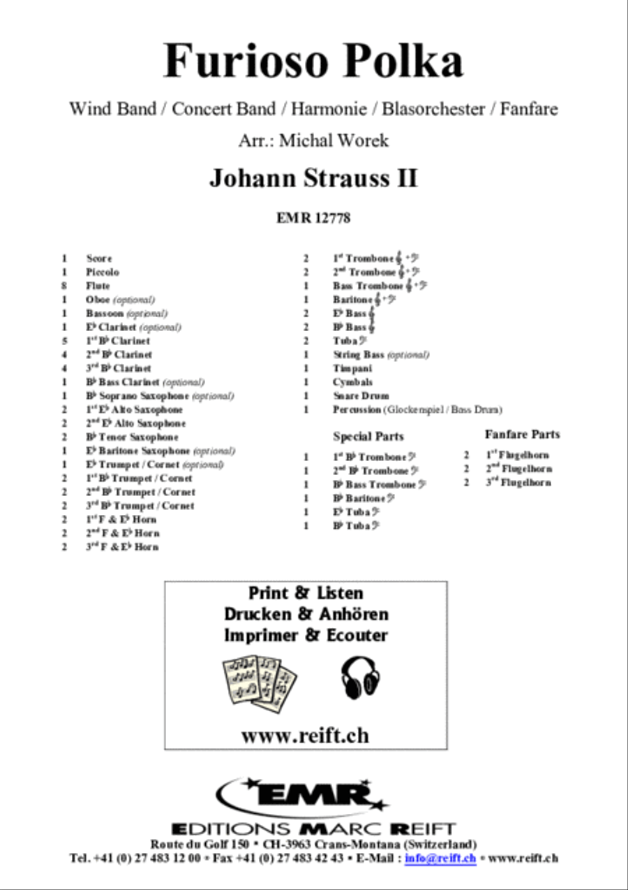 Furioso Polka Concert Band scores gallery preview page 2