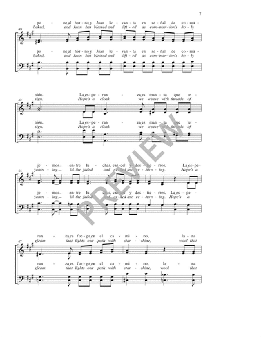 ¡Vamos! / Onward! ¡Vamos! / Onward! 4-Part scores gallery preview page 7