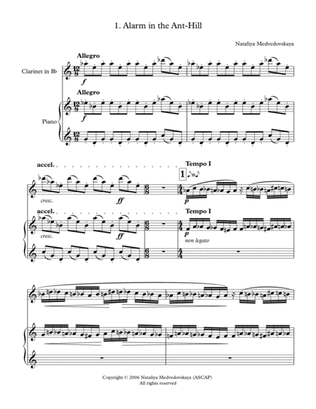 Pantomimes Suite for clarinet and piano